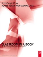 adobe press ActionScript 3.0 for ADOBE FLASH PROFESSIONAL CS5 Classroom in a Book phần 1 ppt