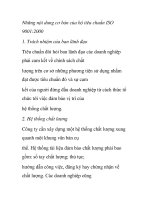 Những nội dung cơ bản của bộ tiêu chuẩn ISO 9001:2000 doc