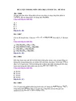 ĐỀ LUYỆN THI HSG MÔN: HÓA HỌC( CÓ ĐÁP ÁN) – ĐỀ SỐ 62 docx