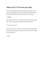 Những cách vỗ về da trong ngày đông pps