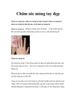 Chăm sóc móng tay đẹpCham soc mong tay, cham soc mong tay dep, bi quyet cham soc mong tay, pps