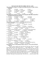 BÀI TẬP LUYỆN THI TỐT NGHIỆP ANH VĂN – BT01 pps