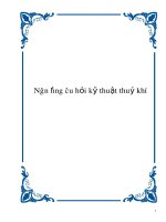 Ngân hàng câu hỏi kỹ thuật thuỷ khí doc