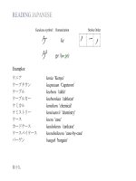READING JAPANESE - PART 4 ppt