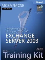 Microsoft Press 70 284 training kit exchange server 2003 phần 1 pot