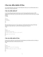 Cấu trúc điều khiển If Else pot