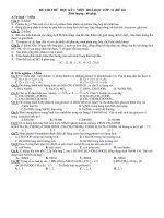 ĐỀ THI THỬ HỌC KỲ I MÔN HOÁ HỌC LỚP -12 (ĐỀ 02) pptx