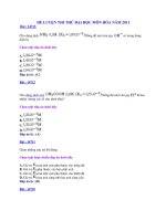 ĐỀ LUYỆN THI THỬ ĐẠI HỌC MÔN HÓA NĂM 2011 docx