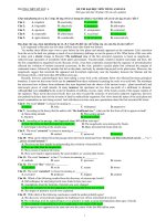 ĐỀ THI ĐẠI HỌC MÔN TIẾNG ANH SỐ 4 ppt