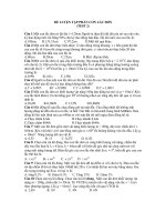 ĐỀ LUYỆN TẬP PHẦN CON LẮC ĐƠN (TEST 2) pps