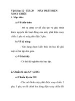 Vật lí lớp 12 - Tiết: 29 XOAY CHIỀU docx