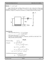 BÀI TẬP LỚN MÔN HỌC THỦY LỰC - GVHD THẦY LÊ VĂN THÔNG potx
