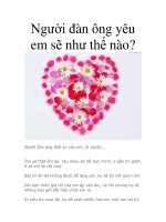 Người đàn ông yêu em sẽ như thế nào? pptx