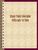 Soạn thảo văn bản trên máy vi tính ppt