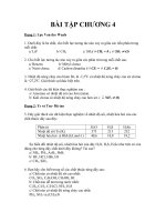 Thuyết lượng tử về nguyên tử và phân tử - bài tập chương 4 pps