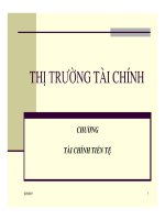 Bài giảng tài chính tiền tệ - Chương 3 pptx