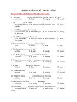 ÔN THI ANH VĂN CUỐI KỲ I NĂM 2011 – ĐỀ 008 doc