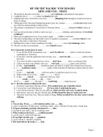 ĐỀ THI THỬ ĐẠI HỌC NĂM 2010-2011 MÔN ANH VĂN – TEST2 pot