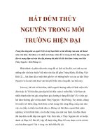 HÁT ĐÚM THỦY NGUYÊN TRONG MÔI TRƯỜNG HIỆN ĐẠI doc