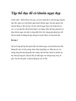 Tập thể dục để có khuôn ngực đẹp ppt