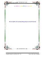 Đề tài: Nghiên cứu xây dựng Bảng quảng cáo từ LED Ma trận ppt