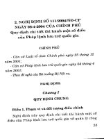 Pháp lệnh lưu trữ Quốc gia và các văn bản hướng dẫn thi hành part 2 doc