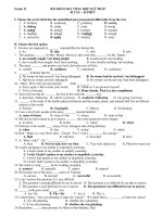 BÀI KIỂM TRA TỔNG HỢP NGỮ PHÁP 45 CÂU – 45 PHÚT pot