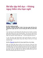 Bà bầu tập thể dục – Không nguy hiểm như bạn nghĩ docx