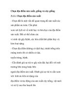 Chọn địa điểm sản xuất, giống và cây giống pot