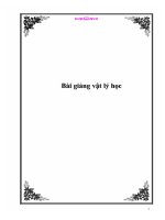 Bài giảng vật lý học docx