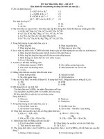 ÔN TẬP HKI HÓA HỌC – ĐỀ SỐ 9 ppsx