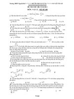 ĐỀ ÔN THI VẬT LÍ 12 - Trường THPT Nguyến Du pot