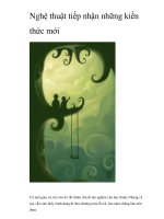Nghệ thuật tiếp nhận những kiến thức mới pps