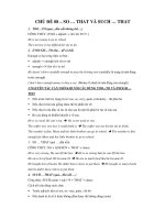 CHỦ ĐỀ 08 – SO … THAT VÀ SUCH … THAT docx
