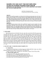 NGHIÊN CỨU SẢN XUẤT TINH BỘT BIẾN HÌNH CÓ DE=25-35 BẰNG PHƯƠNG PHÁP ENZYM pot