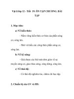 Vật lí lớp 12 - Tiết 19: ÔN TẬP CHƯƠNG pptx