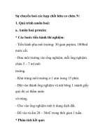 Sự chuyển hoá các hợp chất hữu cơ chứa doc