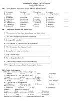 ÔN THI TỐT NGHIỆP THPT NĂM 2011 MÔN: ANH V ĂN - No1 pdf