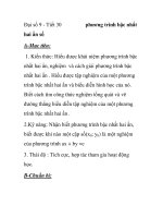 Đại số 9 - Tiết 30 phương trình bậc nhất hai ẩn số docx