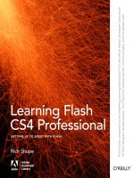 Learning Flash CS4 Professional phần 1 potx