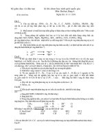 Kì thi chọn học sinh giỏi quốc gia Môn: Hoá học ppsx