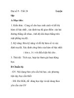 Đại số 9 - Tiết 24 Luyện tập doc