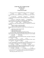 ĐỀ THI THỬ TRẮC NGHIỆM ĐẠI HỌC MÔN HÓA HỌC ĐỀ SỐ 36 potx