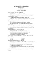 ĐỀ THI THỬ TRẮC NGHIỆM ĐẠI HỌC MÔN HÓA HỌC ĐỀ SỐ 33 ppt