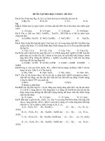 ĐỀ ÔN TẬP HÓA HỌC CƠ BẢN - ĐỀ SỐ 2 doc