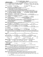 ÔN TẬP HKI HÓA HỌC – ĐỀ SỐ 8 ppt