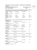 ĐỀ THI THỬ TỐT NGHIỆP THPT NĂM 2011 TRƯỜNG THCS-THPT NGÔ GIA TỰ Môn thi: Tiếng Anh- Đề 2 doc
