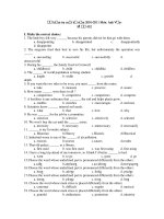 Kiểm tra cuối kỳ năm 2010-2011 Môn: Anh Văn - Mã 432 ppt