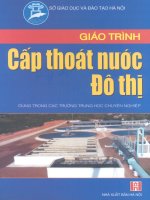 Giáo trình cấp thoát nước đô thị part 1 ppsx