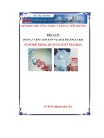 Cơ sở hệ thống quản lý chất thải rắn